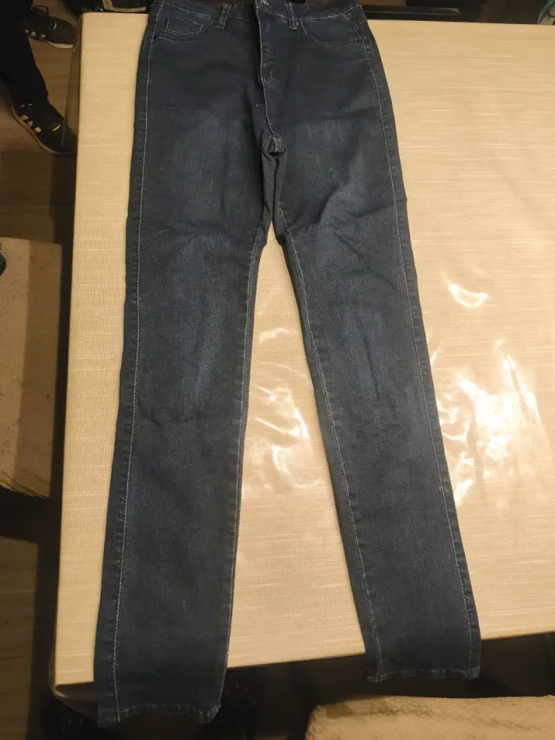 Pantalones de mezclilla azul oscuro - 1