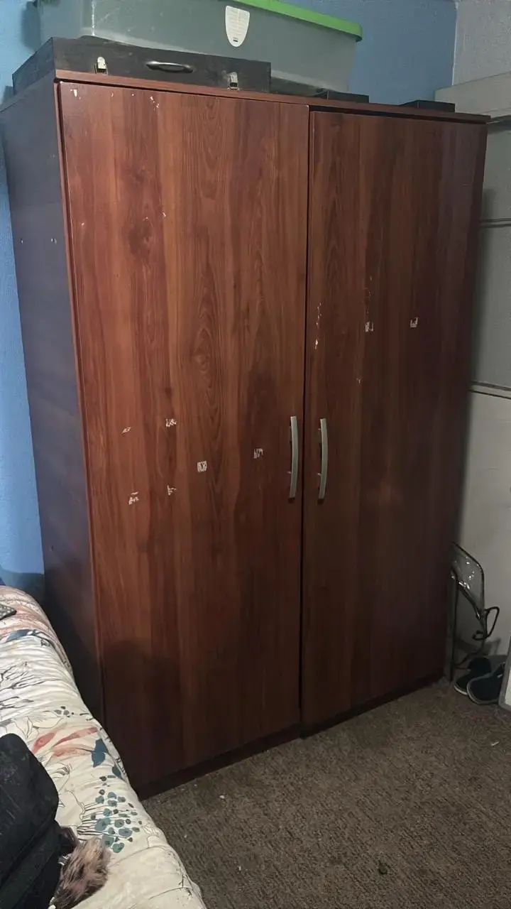 Closet de madera con estantes - 2