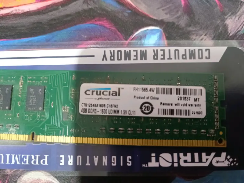 Memoria RAM Crucial 4GB DDR3