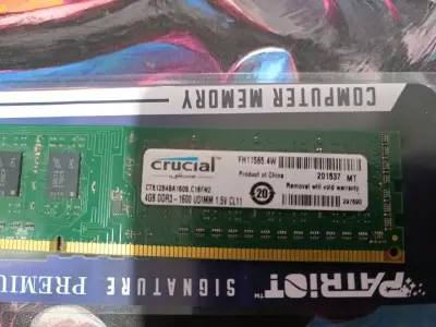 Memoria RAM Crucial 4GB DDR3 - miniatura 1