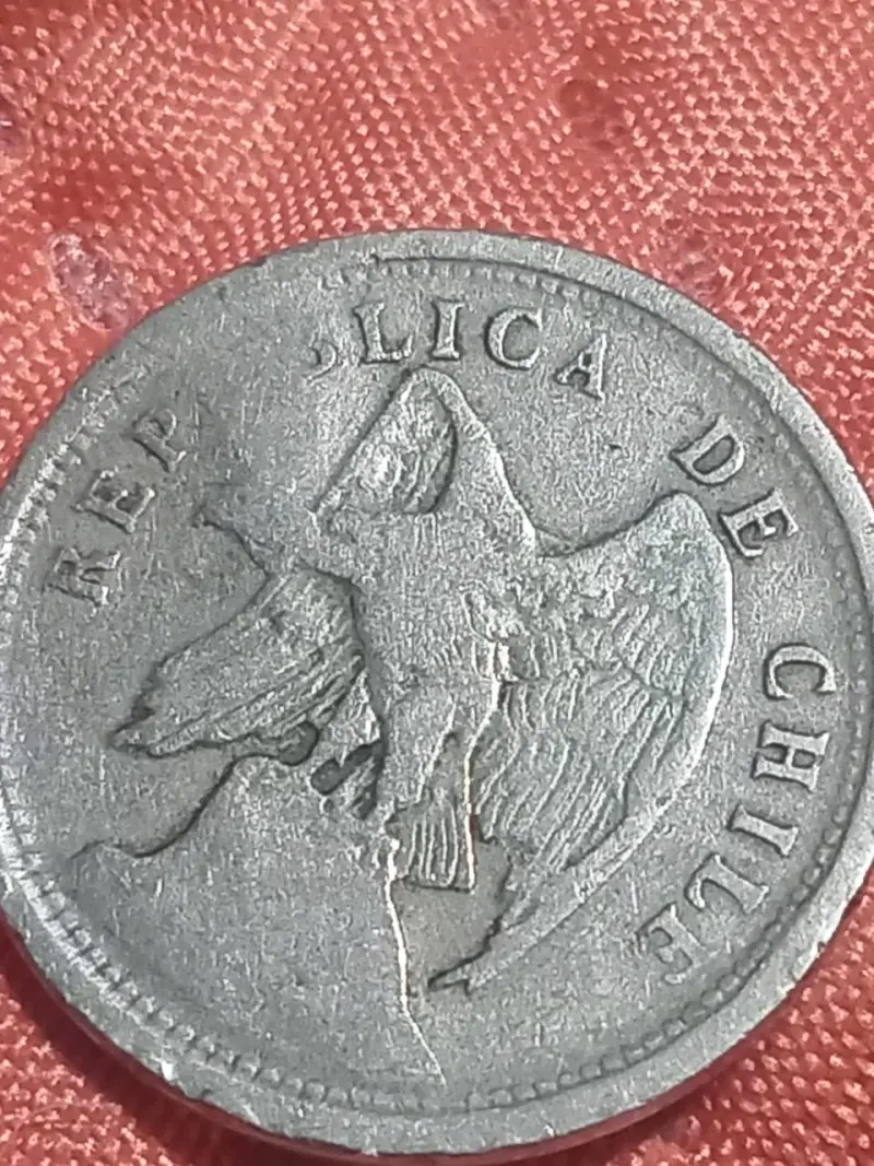 Moneda antigua de Chile 20 centavos año 1924 - 1