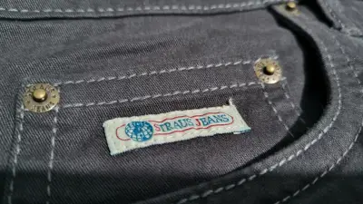 Jeans gris oscuros Strauss - miniatura 2