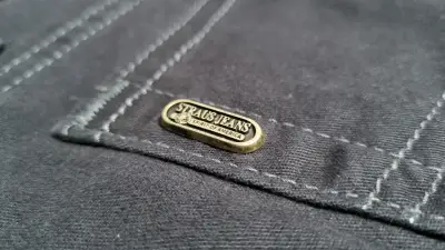 Jeans gris oscuros Strauss - miniatura 3