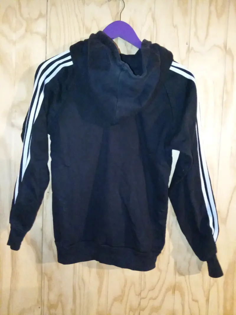 Polerón Adidas con capucha negro - 2