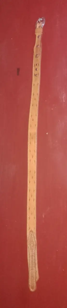 Sinturon de cuero de huaso ,buen estado - miniatura 1