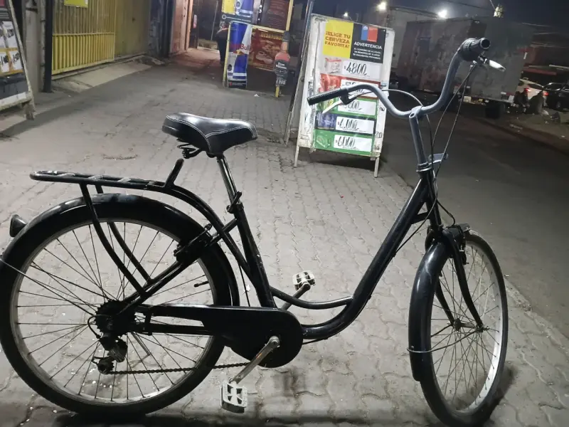 Bicicleta urbana clásica negra - 2