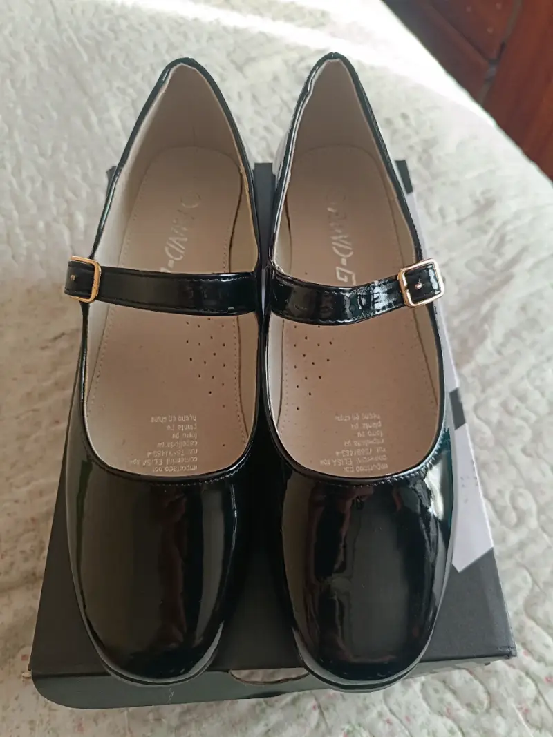 Zapatos charol negro mujer - 1