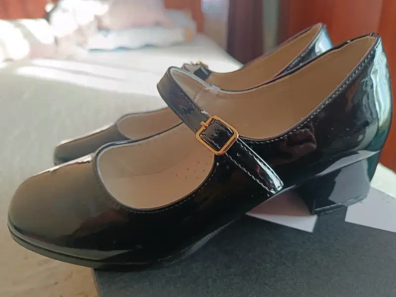 Zapatos charol negro mujer - 2