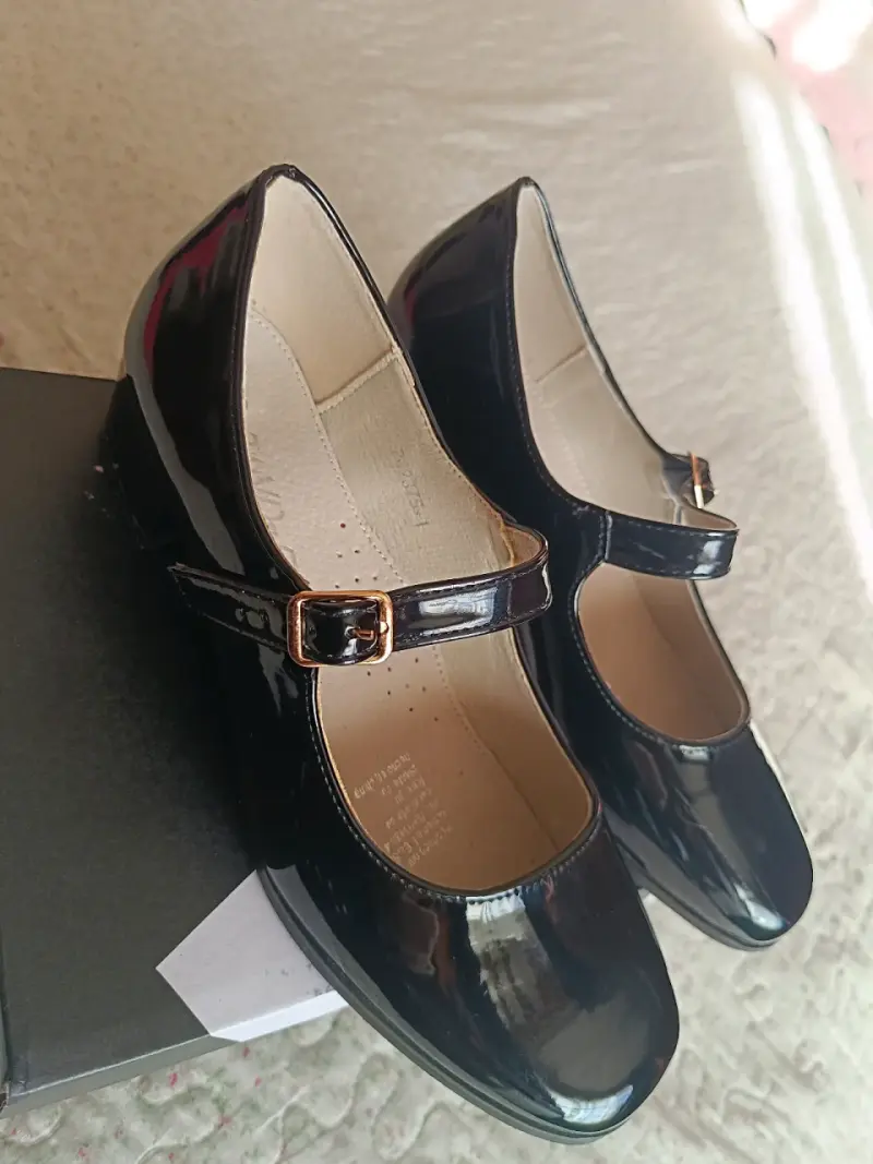 Zapatos charol negro mujer - 4