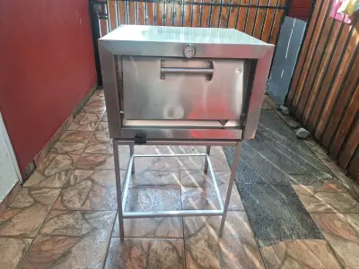 Horno de acero inoxidable con termómetro - miniatura 1