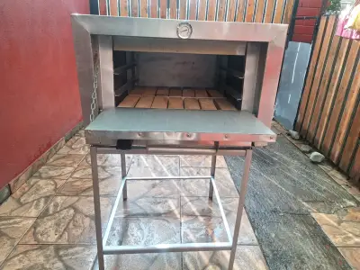 Horno de acero inoxidable con termómetro - miniatura 2