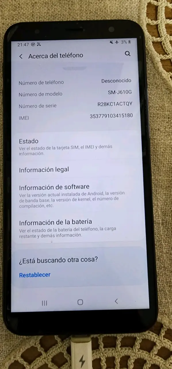 Celular Samsung Galaxy +J6 prime (buen estado) - 2
