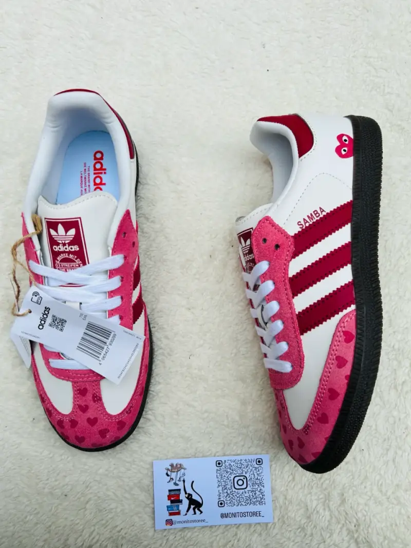Zapatillas Adidas blancas y rojas - 5