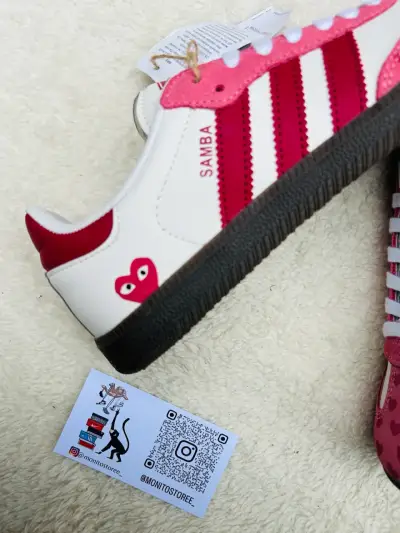 Zapatillas Adidas blancas y rojas - miniatura 6