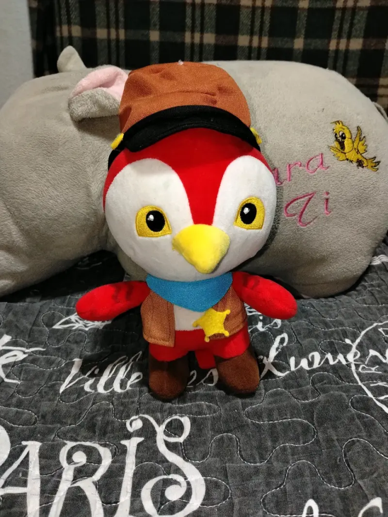 Peluche pájaro con sombrero - 1