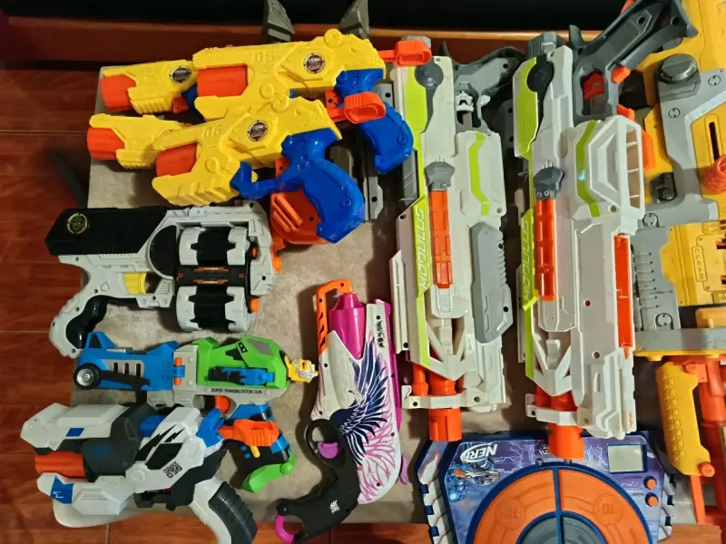 Lote de lanzadores Nerf usados - 2