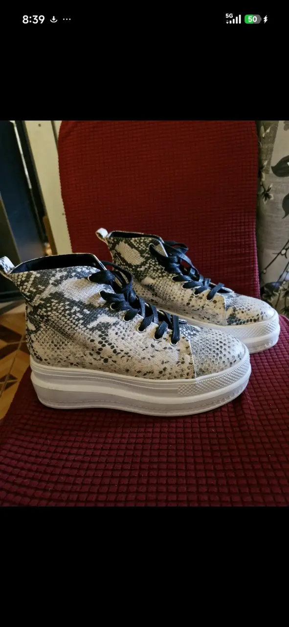 Zapatillas plataforma animal print - 1
