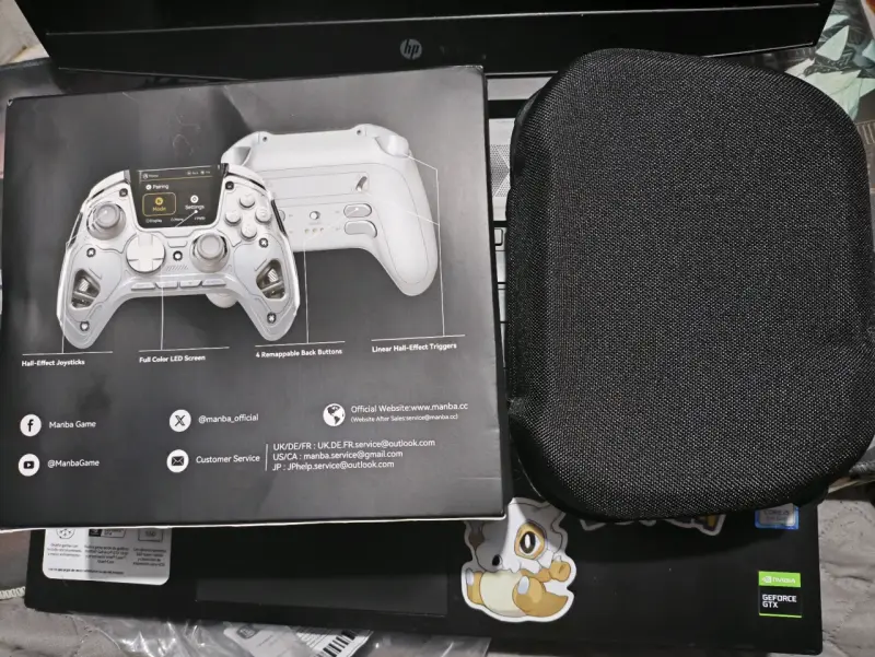 Controlador de juego Manba blanco - 1
