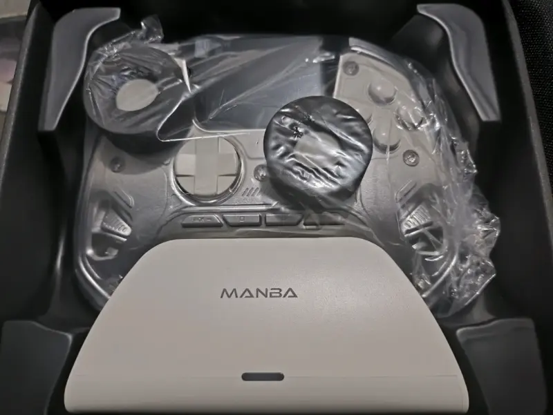 Controlador de juego Manba blanco - 3