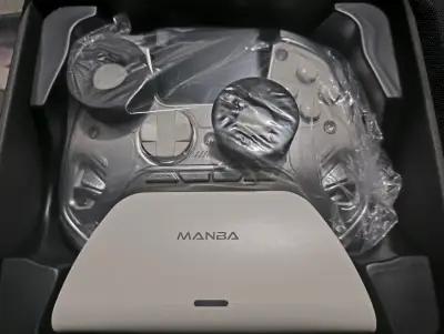 Controlador de juego Manba blanco - miniatura 3