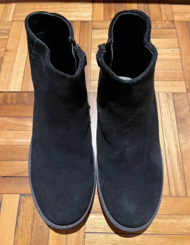 Botines negros de gamuza - 1