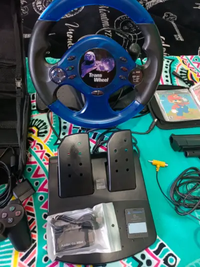 Set PS2 con acccesorios y juegos - miniatura 3
