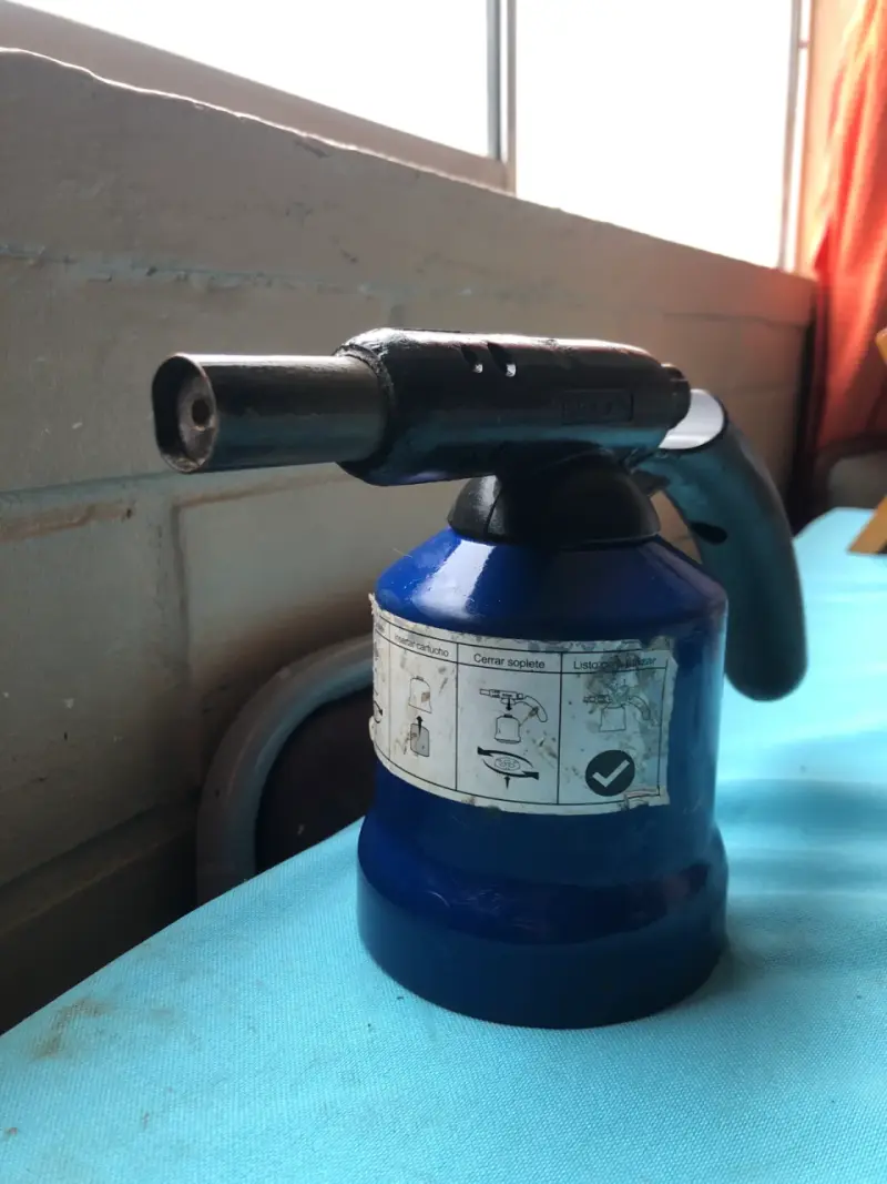 Soplete de gas manual azul - 3