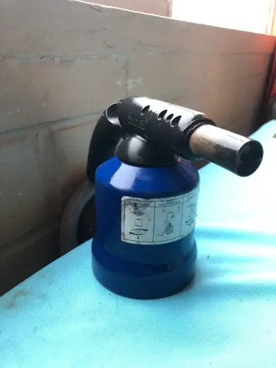 Soplete de gas manual azul - miniatura 4