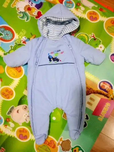 Saco de dormir para bebé azul - miniatura 2