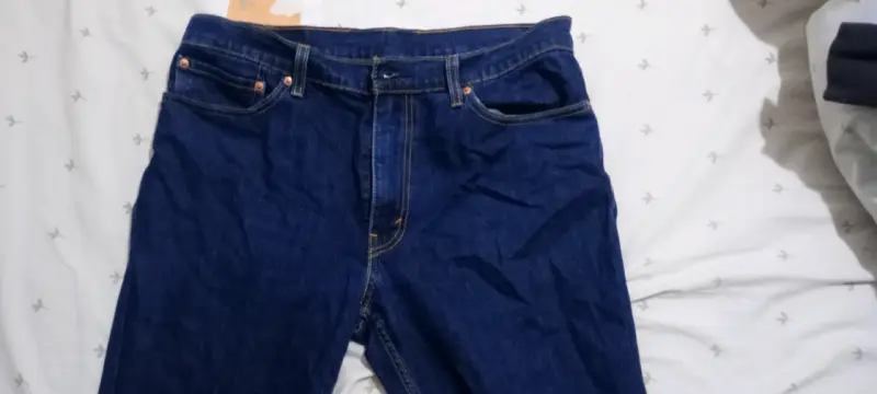 Jeans azul oscuro ajustados - 1
