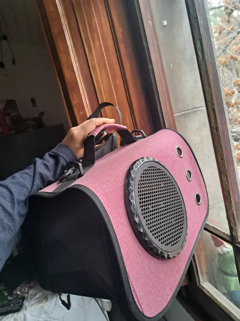 Transportador de mascotas rosado - 1