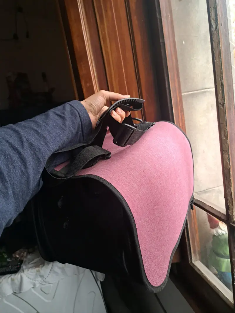 Transportador de mascotas rosado - 3