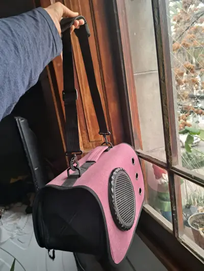 Transportador de mascotas rosado - miniatura 4