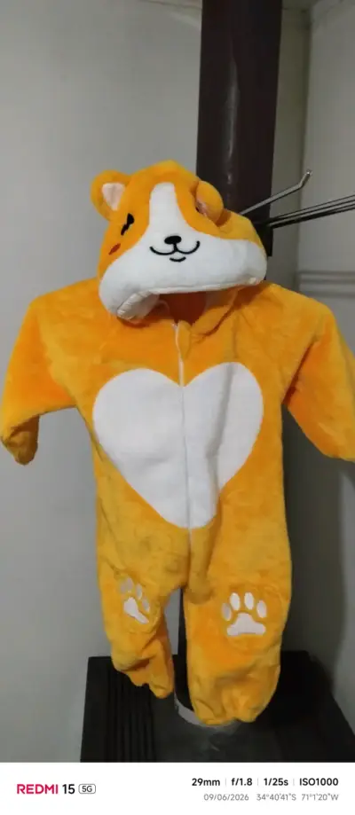 Disfraz infantil animal naranja - miniatura 1