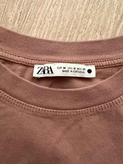 Polera básica rosa Zara - miniatura 2