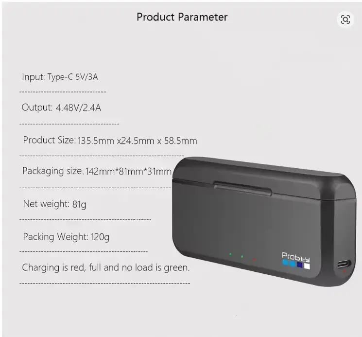 Batería de 2280mAh para GoPro Hero 13 - 2