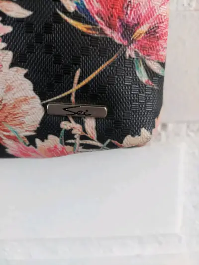 Bandolera floral negra - miniatura 3