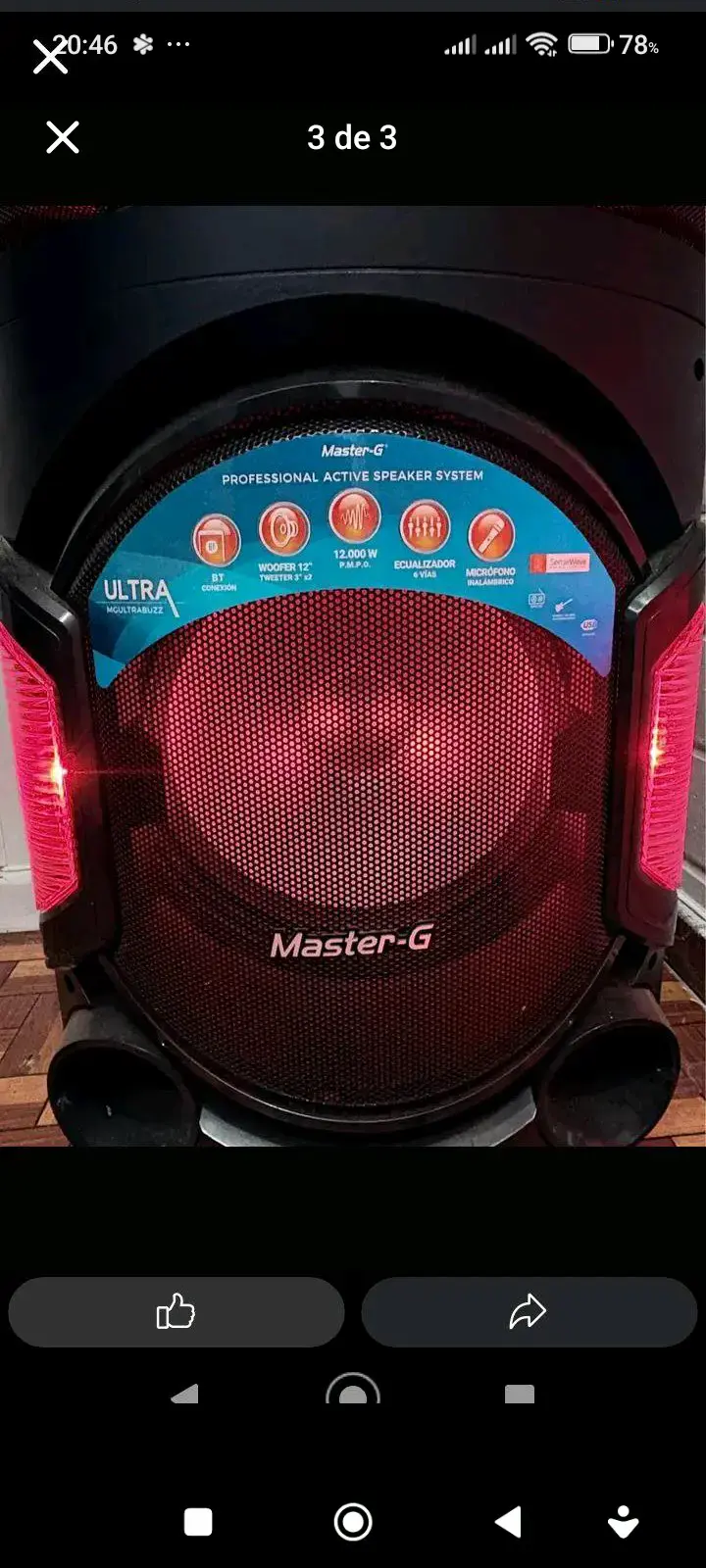 Parlante activo Master-G 12000W - 1