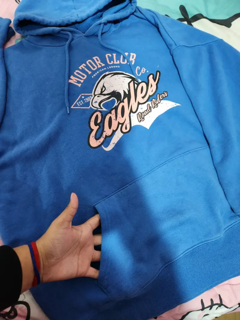 Polerón azul con capucha 'Eagles' - 5