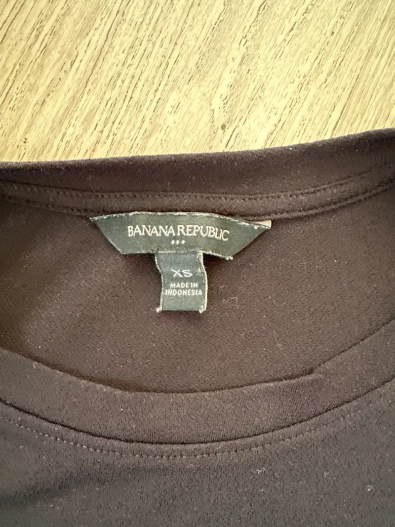 Polera negra manga XS - 2