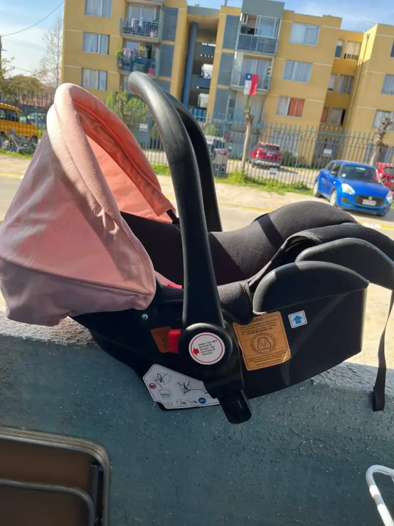 Silla de auto Bebe Rosada - 2