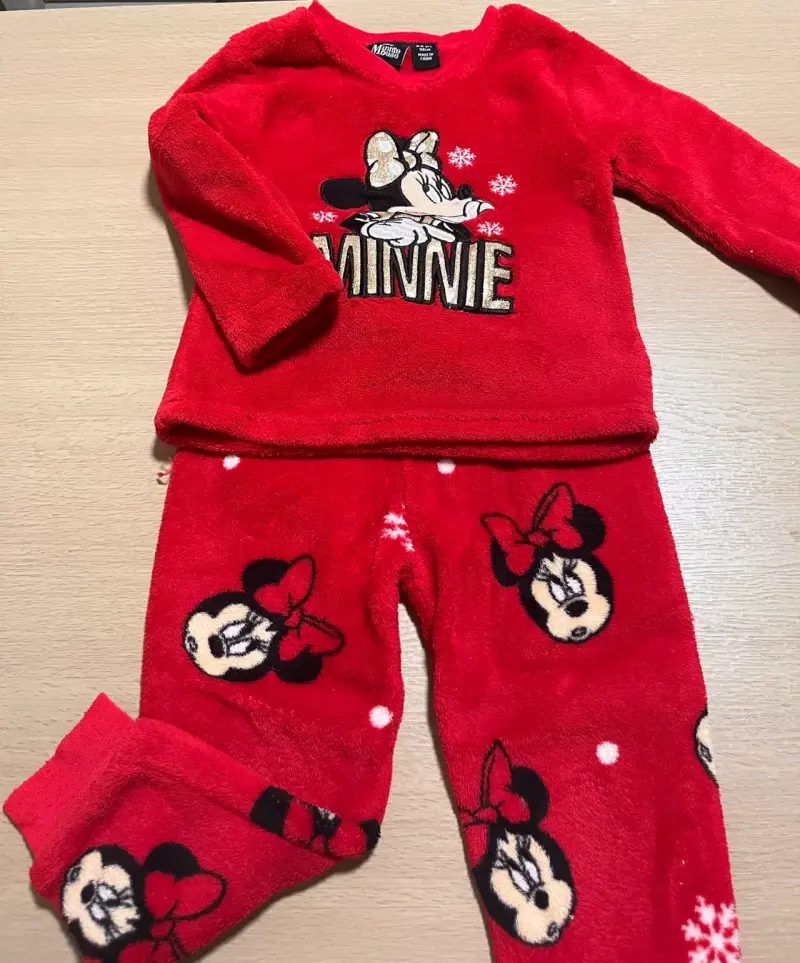 Conjunto polar niña Minnie rojo