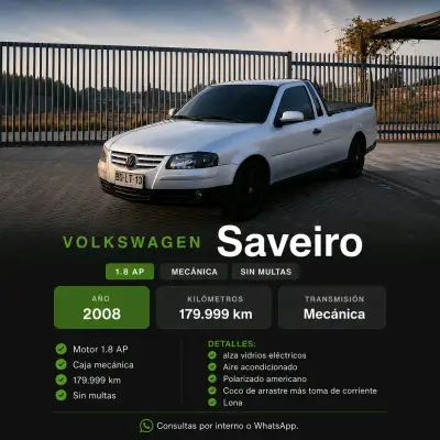 Volkswagen Saveiro 2008 1.8ap - miniatura 1