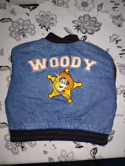 Chaqueta infantil de mezclilla y felpa - miniatura 2