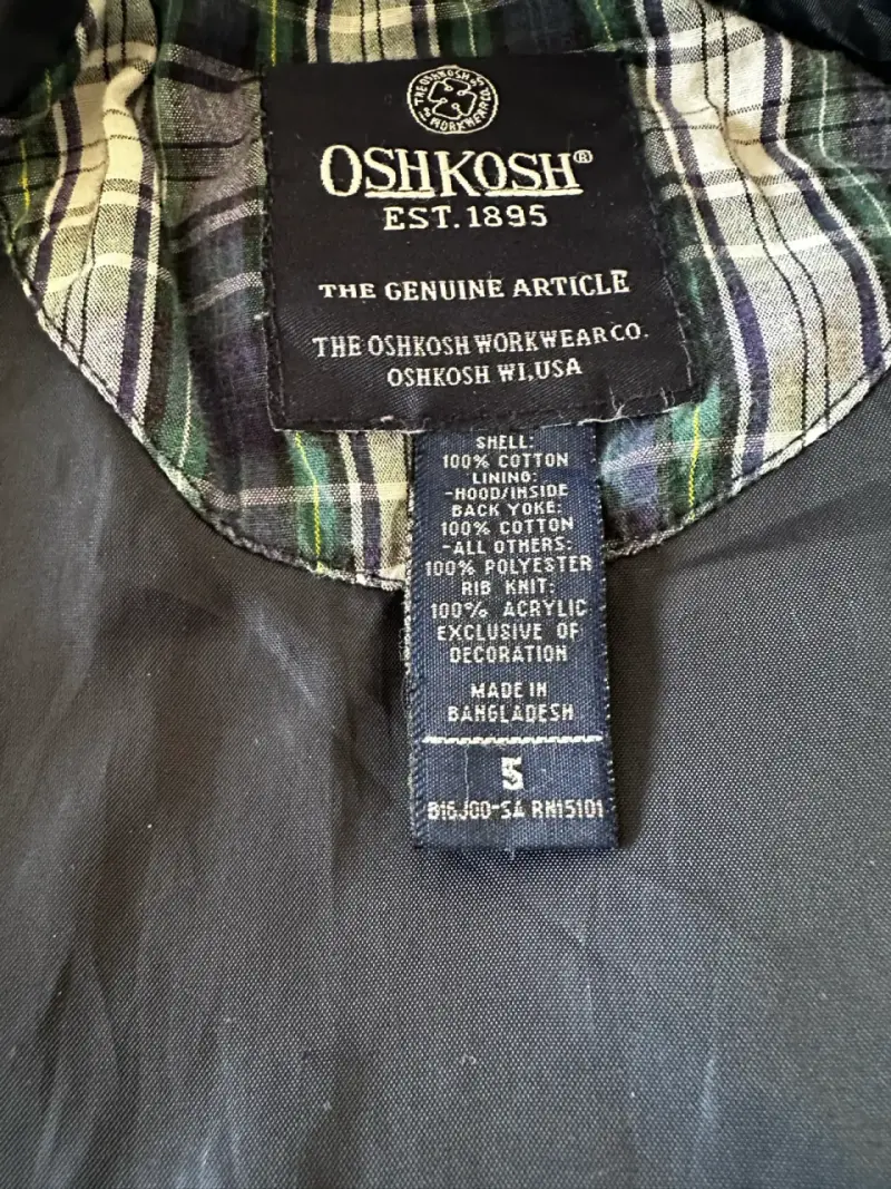 Chaqueta niño OshKosh caqui talla 5 - 3