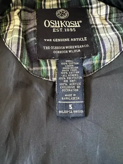 Chaqueta niño OshKosh caqui talla 5 - miniatura 3