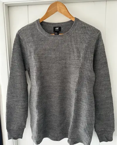 Suéter gris waffle H&M - XS - miniatura 1