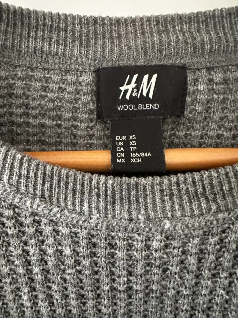 Suéter gris waffle H&M - XS - 2
