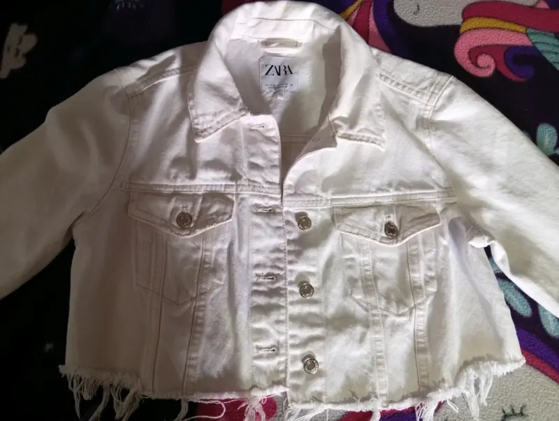 Chaqueta corta blanca Zara - 4