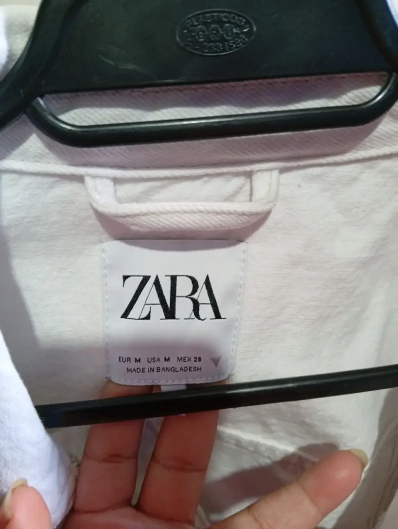 Chaqueta corta blanca Zara - 5